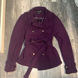 Forever 21 Coat - Purple